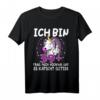 Ich bin 39+ Damen T-Shirt zum HapBunny mit Einhorn und Glitzer - Witziges Geburtstagsgeschenk für Frauen mit Humor