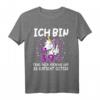 Ich bin 39+ Damen T-Shirt zum HapBunny mit Einhorn und Glitzer - Witziges Geburtstagsgeschenk für Frauen mit Humor