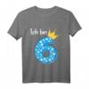 Kinder 6. Geburtstag Jungen Outfit - Ich Bin Schon 6 T-Shirt für Geburtstagsfeiern & besondere Geschenke für Kinder, geboren 2015