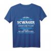 Stolzer Schwager einer Schwägerin - Lustiges Geschenk T-Shirt für Geburtstag & Weihnachten, Klassisch geschnitten