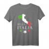 Italia - Bella Italia Landkarte T-Shirt mit italienischer Flagge für Urlaub, Sommer & Italienfans