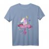 Kinder Geburtstagsshirt für 4 Jahre Mädchen mit Einhorn-Design  Klassisches Geburtstags-T-Shirt für kleine Geburtstagsfeiern