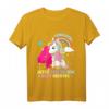 Kinder T-Shirt zum 4. Geburtstag - Einhorn & Prinzessin Geschenk für Mädchen, Mitgebsel & Partydeko