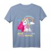 Kinder T-Shirt zum 4. Geburtstag - Einhorn & Prinzessin Geschenk für Mädchen, Mitgebsel & Partydeko