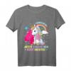 Kinder T-Shirt zum 4. Geburtstag - Einhorn & Prinzessin Geschenk für Mädchen, Mitgebsel & Partydeko