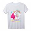 Kinder T-Shirt zum 4. Geburtstag - Einhorn & Prinzessin Geschenk für Mädchen, Mitgebsel & Partydeko