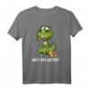 Lustiges Dinosaurier frisst Einhorn T-Shirt  Humorvolles Outfit für Märchen- und Fabelwesen-Fans, Geschenkidee für Einhornhasser und Satireliebhaber