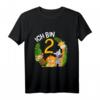Kinder 2. Geburtstag T-Shirt mit Dschungel Motiven  Niedliches Geburtstagsgeschenk für Zweijährige Jungen und Mädchen