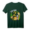 Kinder 2. Geburtstag T-Shirt mit Dschungel Motiven  Niedliches Geburtstagsgeschenk für Zweijährige Jungen und Mädchen