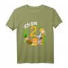 Kinder 2. Geburtstag T-Shirt mit Dschungel Motiven  Niedliches Geburtstagsgeschenk für Zweijährige Jungen und Mädchen