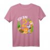 Kinder 2. Geburtstag T-Shirt mit Dschungel Motiven  Niedliches Geburtstagsgeschenk für Zweijährige Jungen und Mädchen