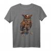 Steampunk Eule mit mechanischen Zahnrädern - Vintage Gothic Vogel T-Shirt für Tier- und Steampunk-Liebhaber