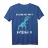 Lustiges Trex Meme Dinosaurier mit Überbiss Stefan T-Shirt  Perfekt für Geburtstag, Männertag & als humorvolles Geschenk für Freunde