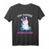 Ich hasse Menschen Einhorn Fun Lustig T-Shirt - Trendiges Geschenk für Einhorn Liebhaber, Geburtstag & Weihnachten