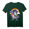 Einhorn reitet T Rex Dinosaurier T-Shirt  Lustiges Fantasy Outfit für Kinder, Mädchen & Jungen, perfekt als Geburtstagsgeschenk