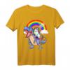 Einhorn reitet T Rex Dinosaurier T-Shirt  Lustiges Fantasy Outfit für Kinder, Mädchen & Jungen, perfekt als Geburtstagsgeschenk