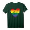 Regenbogen Herz LGBT Stolz T-Shirt - Buntes Gay CSD Gleichberechtigungs-Shirt für Pride & Unterstützung