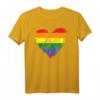 Regenbogen Herz LGBT Stolz T-Shirt - Buntes Gay CSD Gleichberechtigungs-Shirt für Pride & Unterstützung