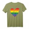 Regenbogen Herz LGBT Stolz T-Shirt - Buntes Gay CSD Gleichberechtigungs-Shirt für Pride & Unterstützung