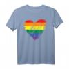 Regenbogen Herz LGBT Stolz T-Shirt - Buntes Gay CSD Gleichberechtigungs-Shirt für Pride & Unterstützung