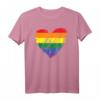 Regenbogen Herz LGBT Stolz T-Shirt - Buntes Gay CSD Gleichberechtigungs-Shirt für Pride & Unterstützung