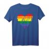 Regenbogen Herz LGBT Stolz T-Shirt - Buntes Gay CSD Gleichberechtigungs-Shirt für Pride & Unterstützung