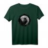 Schwarze Krähe T-Shirt mit mystischem Rabenmotiv vor Vollmond  Ideal für Vogel- und Naturliebhaber mit magischem Interesse