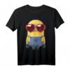 Minions Valentine's Day Dave Heart Glasses T-Shirt  Offiziell lizenzierte Minions Love T-Shirts für Damen, Herren, Kinder & Fans zum Valentinstag