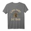 Funny Racoon Live Fast Eat Trash T-Shirt  Lustiges Tiermotiv für Humor- und Tierliebhaber