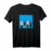 HapBunny T-Shirt in Blau mit Albumeinband - Klassisch geschnitten, doppelt genähter Saum