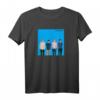 HapBunny T-Shirt in Blau mit Albumeinband - Klassisch geschnitten, doppelt genähter Saum