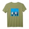 HapBunny T-Shirt in Blau mit Albumeinband - Klassisch geschnitten, doppelt genähter Saum