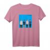 HapBunny T-Shirt in Blau mit Albumeinband - Klassisch geschnitten, doppelt genähter Saum