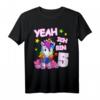 Einhorn Geburtstagsshirt für 5 Jahre Mädchen - Süßes T-Shirt zum Geburtstag & Weihnachten für kleine Kinder