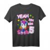 Einhorn Geburtstagsshirt für 5 Jahre Mädchen - Süßes T-Shirt zum Geburtstag & Weihnachten für kleine Kinder