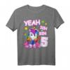 Einhorn Geburtstagsshirt für 5 Jahre Mädchen - Süßes T-Shirt zum Geburtstag & Weihnachten für kleine Kinder