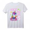 Einhorn Geburtstagsshirt für 5 Jahre Mädchen - Süßes T-Shirt zum Geburtstag & Weihnachten für kleine Kinder