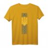 Strickmuster mit ukrainischem Emblem und Flagge T-Shirt  Kulturelles Geschenk für Ukrainer zu Weihnachten, Geburtstag, Mutter- & Vatertag