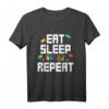 Eat Sleep Build Repeat Building Blocks Bricks Master Builder T-Shirt  Perfect Gift for Kids and Little Builders