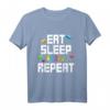 Eat Sleep Build Repeat Building Blocks Bricks Master Builder T-Shirt  Perfect Gift for Kids and Little Builders
