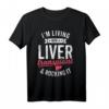 Lebertransplantation Überlebender Organempfänger recycelte Teile T-Shirt - Humorvolle Kleidung zur Organspende-Bewusstseinsförderung