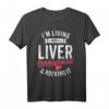 Lebertransplantation Überlebender Organempfänger recycelte Teile T-Shirt - Humorvolle Kleidung zur Organspende-Bewusstseinsförderung