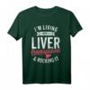 Lebertransplantation Überlebender Organempfänger recycelte Teile T-Shirt - Humorvolle Kleidung zur Organspende-Bewusstseinsförderung