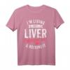 Lebertransplantation Überlebender Organempfänger recycelte Teile T-Shirt - Humorvolle Kleidung zur Organspende-Bewusstseinsförderung