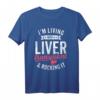Lebertransplantation Überlebender Organempfänger recycelte Teile T-Shirt - Humorvolle Kleidung zur Organspende-Bewusstseinsförderung