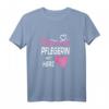 Damen Altenpflegerin Tätowierte Pflegerin mit Herz Pflegefachkraft T-Shirt  Lustiges Outfit für die Arbeit & Pflegepersonal-Geschenk