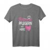 Damen Altenpflegerin Tätowierte Pflegerin mit Herz Pflegefachkraft T-Shirt  Lustiges Outfit für die Arbeit & Pflegepersonal-Geschenk