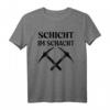 Schicht Im Schacht Bergwerk Bergarbeiter T-Shirt  Lustiges Geschenk für Bergleute, Kumpel & Bergbau-Fans bei Grubenfahrt