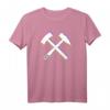 Schlägel und Eisen - Glück Auf Erzgebirge Bergbau Steiger T-Shirt für Heimatverbundene & Bergbau-Fans