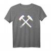 Schlägel und Eisen - Glück Auf Erzgebirge Bergbau Steiger T-Shirt für Heimatverbundene & Bergbau-Fans